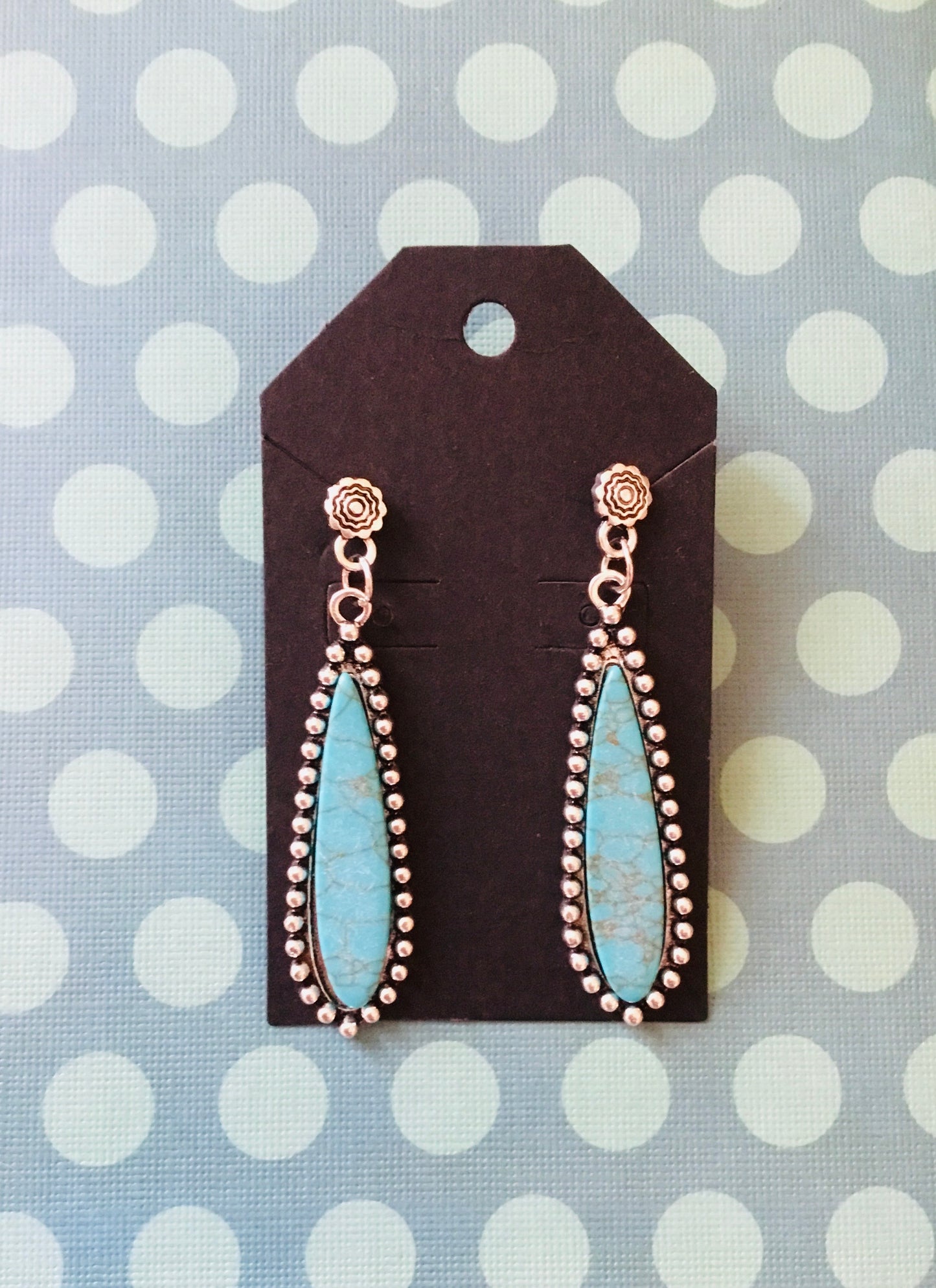 Turquoise Dangly Earrings